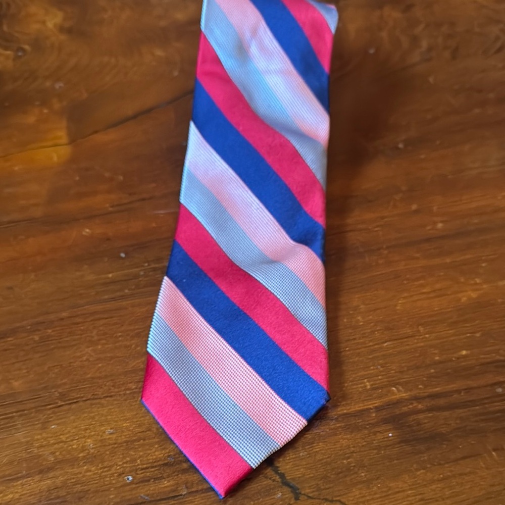 Dockers Red and Blue Striped Tie